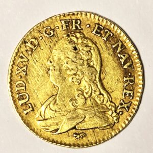 LOUIS D'OR. Louis XV Roi de France. 1728 A. Gold Coin. 8.15 grammes. TTB – Image 2