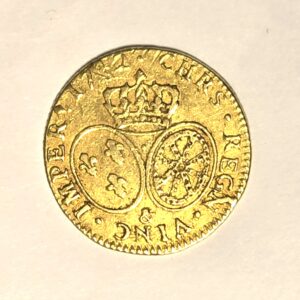 LOUIS D'OR. Louis XV Roi de France. 1742. Louis XV au bandeau. 8.15 grammes. TTB – Image 7