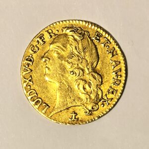 LOUIS D'OR. Louis XV Roi de France. 1742. Louis XV au bandeau. 8.15 grammes. TTB – Image 6