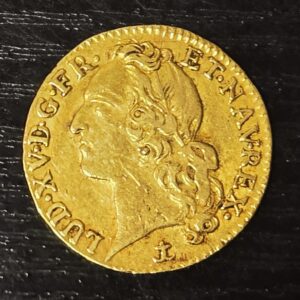 LOUIS D'OR. Louis XV Roi de France. 1742. Louis XV au bandeau. 8.15 grammes. TTB – Image 5