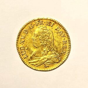LOUIS D'OR. Louis XV Roi de France. 1732 A. Louis XV aux lunettes. – Image 3