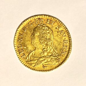 LOUIS D'OR. Louis XV Roi de France. 1732 A. Louis XV aux lunettes. – Image 2