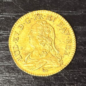 LOUIS D'OR. Louis XV Roi de France. 1732 A. Louis XV aux lunettes. – Image 5