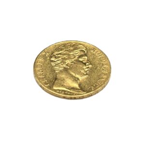 Pièce OR 20 Francs. CHARLES X - Roi de France - 1828 A. SPL – Image 4