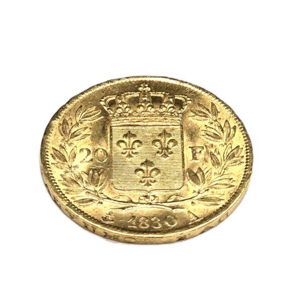 20 Francs OR 1830. Charles X - Roi de France - Monnaie 1830 A. TTB – Image 2