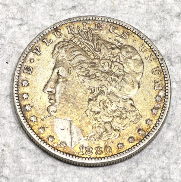 1 US Dollar 1880. ONE US DOLLAR Silver 900°/°°. MORGAN $ – Image 2
