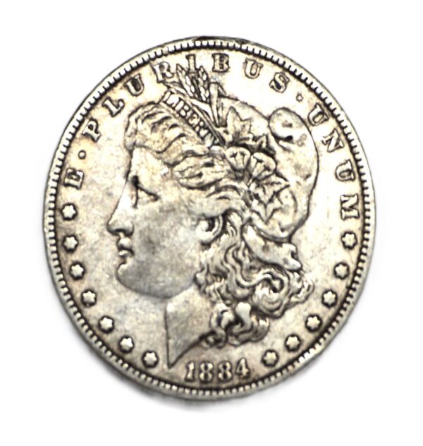 1 US Dollar 1884. Argent 900°/°°. ONE US $. siLver coin – Image 4