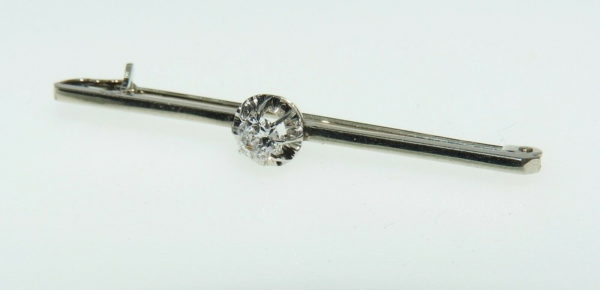 BROCHE-OR-BLANC-750-Platine-Diamant-025-carat-27g-Tete-daigle-Chien-284014807990-6