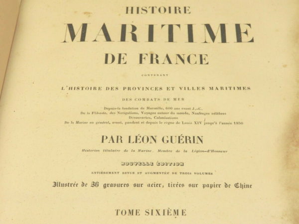 HISTOIRE-MARITIME-DE-FRANCE-Leon-Guerin-1851-4-Volumes-sur-6-1-2-5-6-284098265520-12