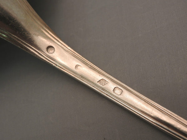 LOUCHE-ARGENT-MASSIF-209-gr-Argenterie-FILET-Poinon-VIEILLARD-18191838-273209348060-5