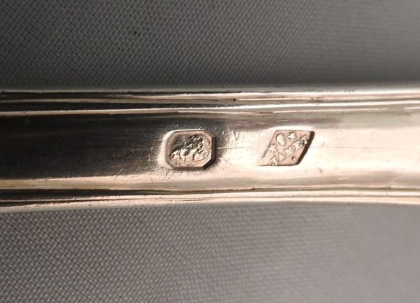 LOUCHE-ARGENT-MASSIF-209-gr-Argenterie-FILET-Poinon-VIEILLARD-18191838-273209348060-6