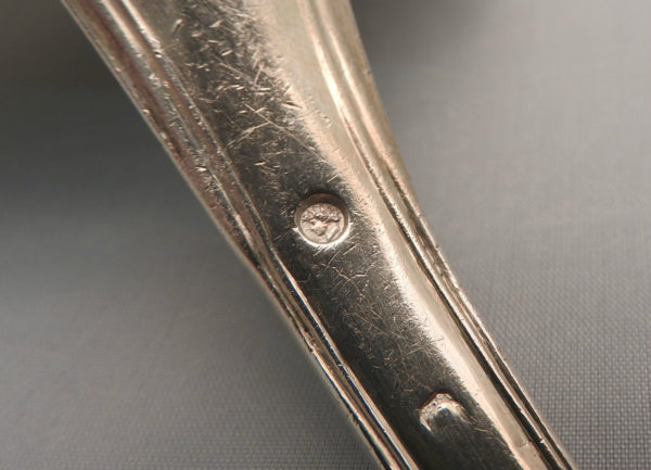 LOUCHE-ARGENT-MASSIF-209-gr-Argenterie-FILET-Poinon-VIEILLARD-18191838-273209348060-7