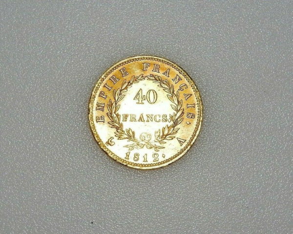 Piece-OR-40-Francs-Napoleon-Empereur-1812-A-TTB-DROZ-TIOLIER-XIX-274193826780-4