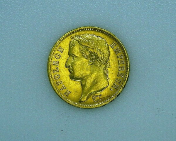 Piece-OR-40-Francs-Napoleon-Empereur-1812-A-TTB-DROZ-TIOLIER-XIX-274193826780-7
