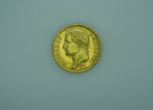 Piece-OR-40-Francs-Napoleon-Empereur-1812-A-TTB-DROZ-TIOLIER-XIX-274193826780-9