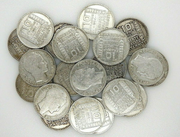 20-x-10-Francs-Turin-ARGENT-680-200-gr-1929-a-1934-283992900131-2