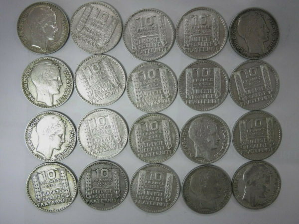 20-x-10-Francs-Turin-ARGENT-680-200-gr-1929-a-1934-283992900131-4