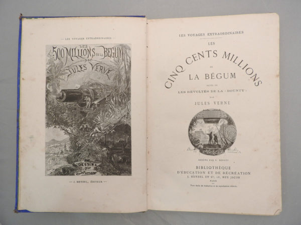 J-VERNE-HETZEL-1879-Bleu-Edition-Originale-Les-Cinq-cents-millions-de-la-BEGUM-282963043141-5