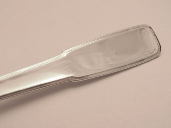 LOUCHE-ARGENT-MASSIF-Poinon-MINERVE-2168-gr-Art-dco-Orfvre-BOULENGER-282963044221-9