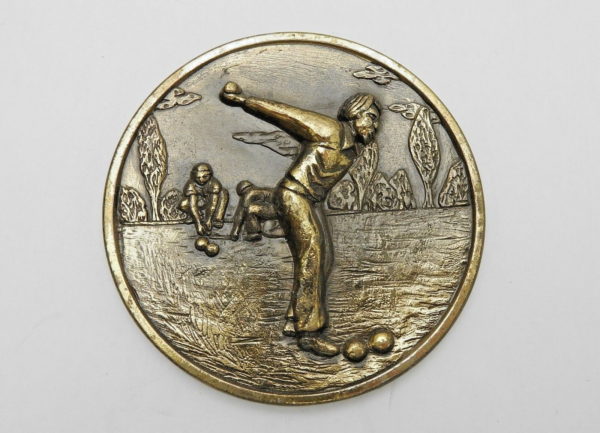 Médaille BRONZE. 95,5gr. PETANQUE. LANESTER 56. Avec son Coffret – Image 3