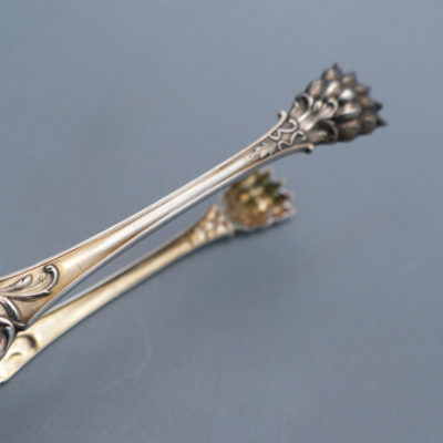Pince à sucre. Argent Massif. 27gr. Poinçon MINERVE. Argenterie. Art de la table – Image 6