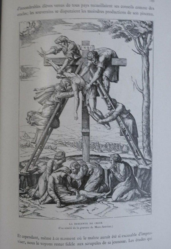 RAPHAEL. Sa vie, son oeuvre & son temps par E.MUNTZ. 1900. 30x21,8cm. 386 Pages – Image 11