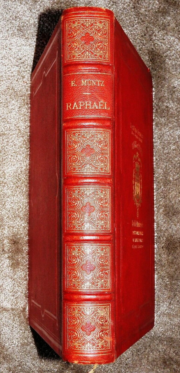 RAPHAEL. Sa vie, son oeuvre & son temps par E.MUNTZ. 1900. 30x21,8cm. 386 Pages – Image 3