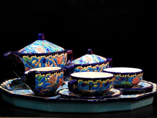 Service-Tete-tete-Caf-Th-Estampill-LONGWY-Faience-maille-TTBE-282824890031-3