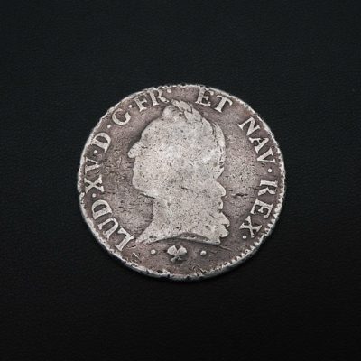 ECU "a la vieille tete" - Louis XV - 1773 L - ARGENT 917°/°° XVIII°. Bayonne. TB – Image 3