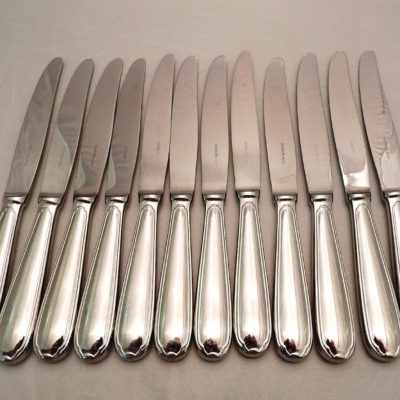 12 Couteaux CHRISTOFLE. ACIER Inox. Modèle FILET. "CHRISTOFLE ACIER" – Image 3