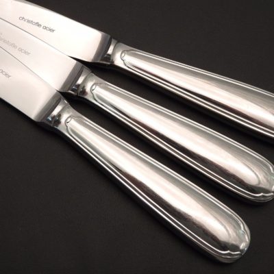 12 Couteaux CHRISTOFLE. ACIER Inox. Modèle FILET. "CHRISTOFLE ACIER" – Image 6