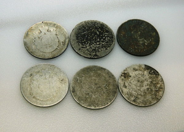 6-Pieces-de-1-Franc-NAPOLEON-III-1866-1869-ARGENT-835-278g-Graveur-Barre-274491388713-4