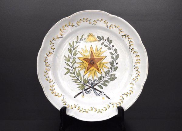 Franc-Maonnerie-Ancienne-Assiette-FaienceGEsotrisme-Symboles-Maonniques-273196192993-3