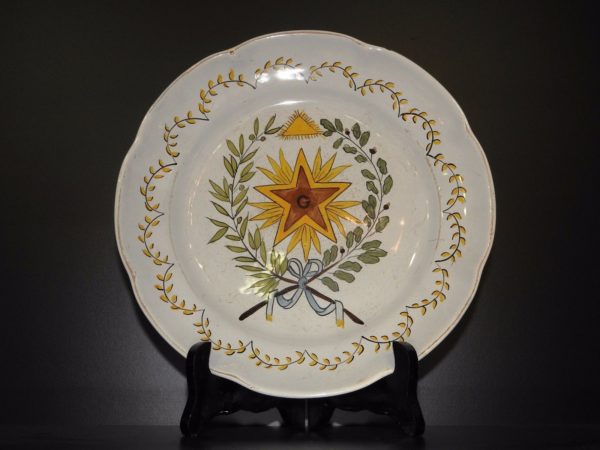 Franc-Maonnerie-Ancienne-Assiette-FaienceGEsotrisme-Symboles-Maonniques-273196192993-5