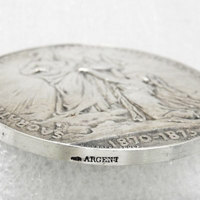 Médaille ARGENT. 66,5gr. Inauguration de la Basilique du voeu à MONTMARTRE. 1891 – Image 3