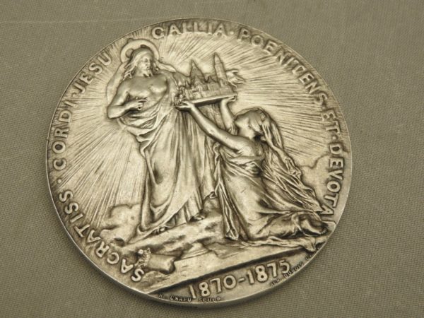 Médaille ARGENT. 66,5gr. Inauguration de la Basilique du voeu à MONTMARTRE. 1891 – Image 8