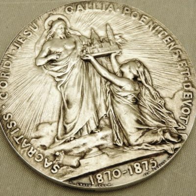 Médaille ARGENT. 66,5gr. Inauguration de la Basilique du voeu à MONTMARTRE. 1891 – Image 9