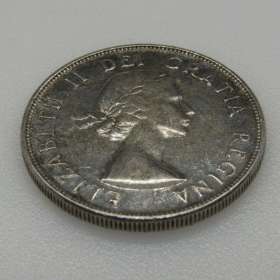 Monnaie ARGENT CANADA. 1 Dollar 1953. 23,20 gr. Silver Coin. ELISABETH II. TTB – Image 4