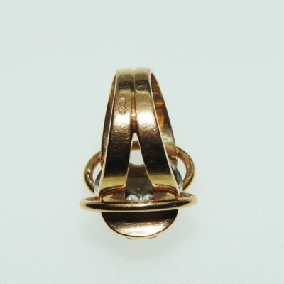 BAGUE Tank OR Jaune 750°/°° & Platine. Diamants, Poids total 1 carat - 12,7gr – Image 8