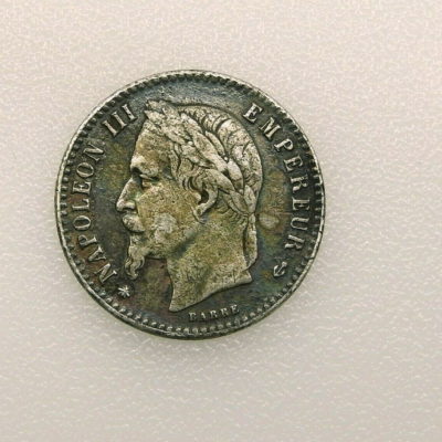 50 Centimes 1866 A. NAPOLEON III. ARGENT 835°/°°. 25,2 Grammes. Graveur: Barre – Image 4