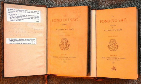 LE FOND DU SAC. Recueil de contes en vers. 1879. François Félix NOGARET. – Image 5
