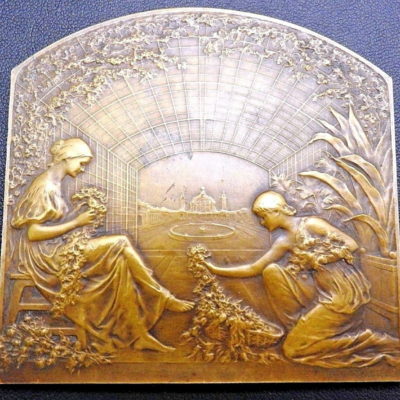 BELGIQUE. BRONZE 112gr. Exposition Universelle Internationale de GAND. 1913 GENT – Image 5