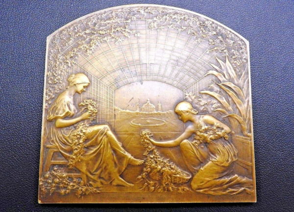 BELGIQUE. BRONZE 112gr. Exposition Universelle Internationale de GAND. 1913 GENT – Image 5