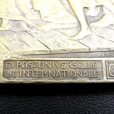 BELGIQUE. BRONZE 112gr. Exposition Universelle Internationale de GAND. 1913 GENT – Image 7