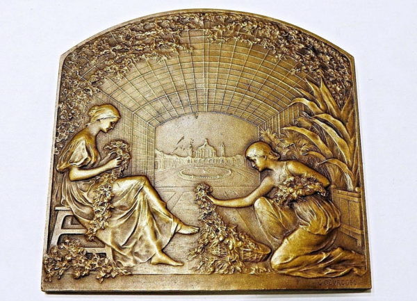 BELGIQUE. BRONZE 112gr. Exposition Universelle Internationale de GAND. 1913 GENT