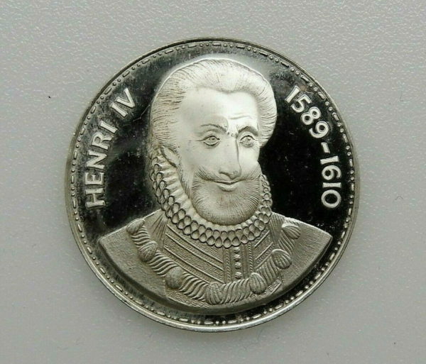 France-Medaille-Roi-de-France-Henri-IV-SPL-Argent-LHISTOIRE-DE-FRANCE-283996822166