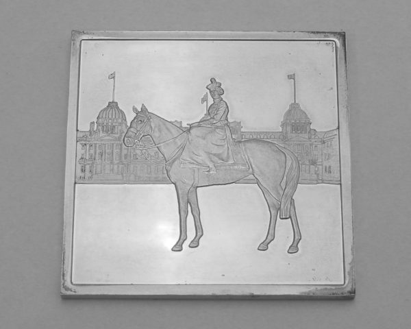 Mdaille-ARGENT-118gr-Silver-Jubilee-Queen-Elisabeth-II-1977-Reine-CHEVAL-282953885026