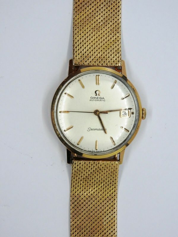 Montre-OMEGA-SEAMASTER-Mouvement-Automatique-Bracelet-montre-OR-Or-750-283495066196-2