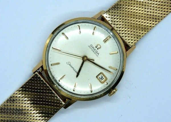 Montre-OMEGA-SEAMASTER-Mouvement-Automatique-Bracelet-montre-OR-Or-750-283495066196-6
