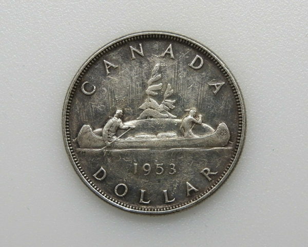 Piece-ARGENT-CANADA-1-Dollar-1953-23gr-Silver-Coin-ELISABETH-II-TB-ref-235-274479698776
